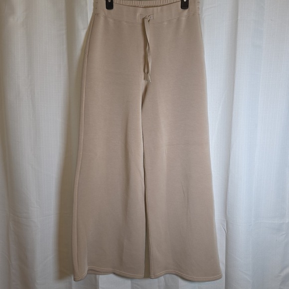 SPANX Pants - Spanx Sweatpants Air Essentials LARGE Smoke Mauve Pink Wide Leg Pants Airluxe